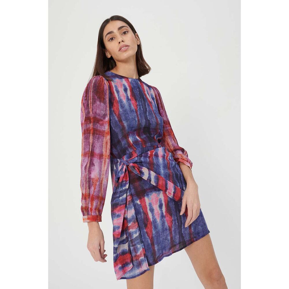 CHUFY Isle Silk Mini‎ dress- klause blue size medium